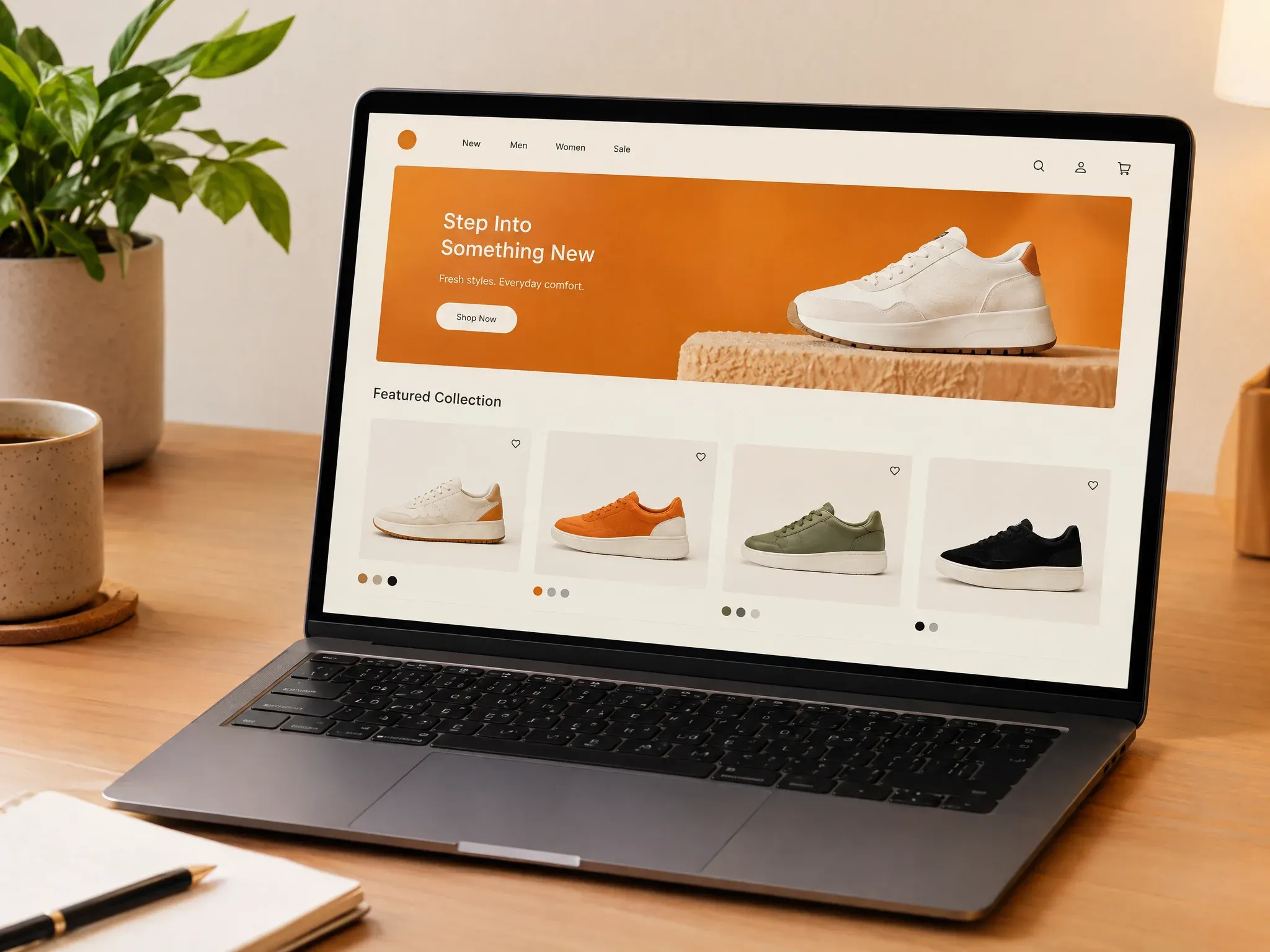 Loop Commerce storefront with warm product grid